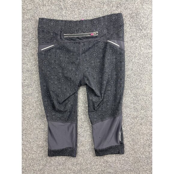 Athleta Capri Leggings Womens Small Gray High Rise Patterned Crop Yoga Pants - Picture 5 of 6